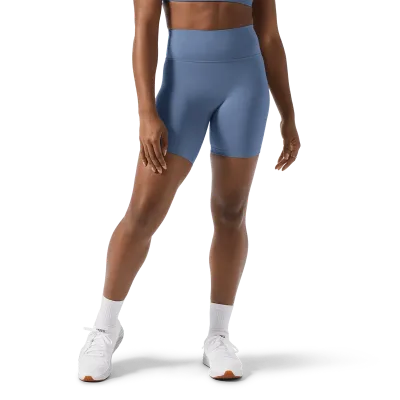 Pantalón corto mate de talle alto U para mujer 6"