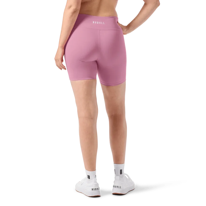 Short mate de tiro alto U para mujer 6"