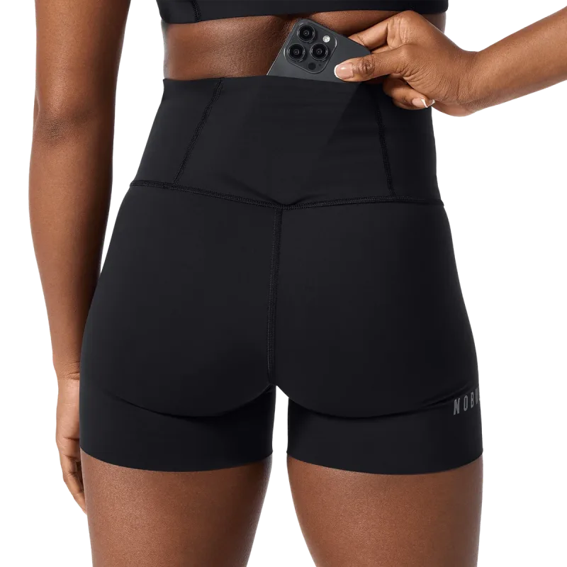 Pantalón corto Drive de tiro alto para mujer 4"