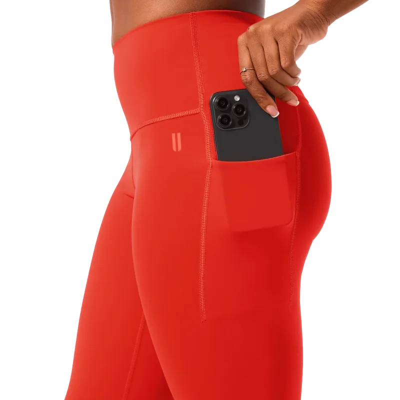 Leggings ajustados Drive con bolsillos de tiro alto para mujer 28"