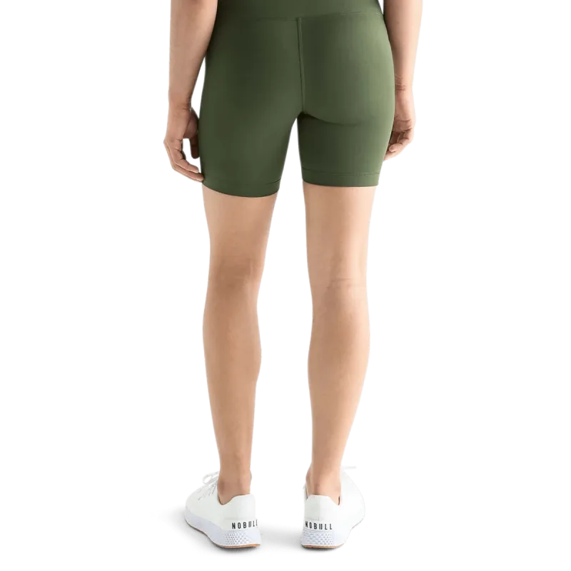 Pantalón corto de tiro alto para mujer 6"