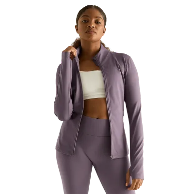 Women's Matte Zip-Up Jacket