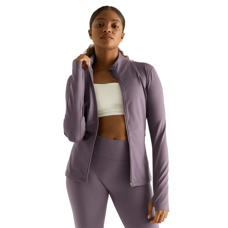 Women's Matte Zip-Up Jacket