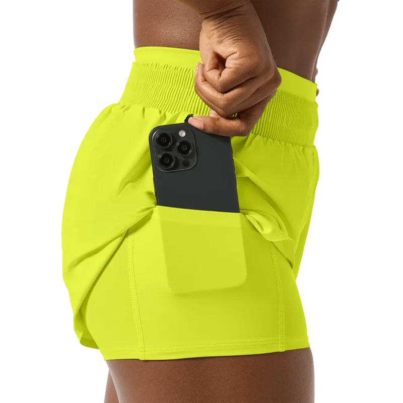 Pantalón corto 2 en 1 Drive para mujer 3"