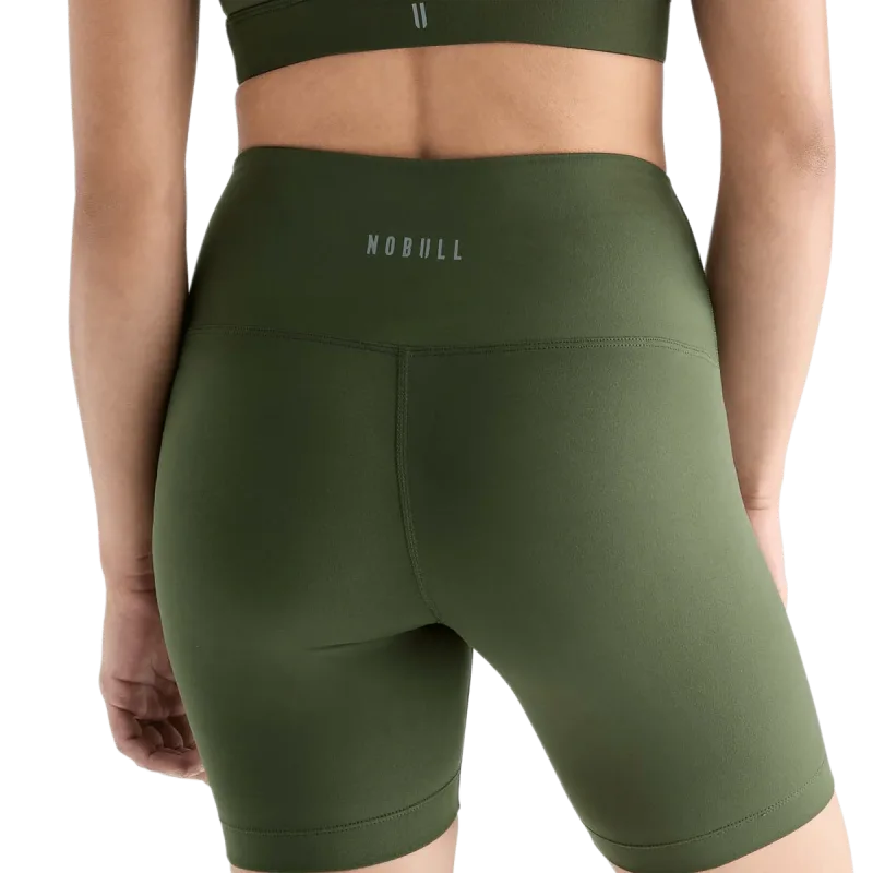 Pantalón corto de tiro alto para mujer 6"
