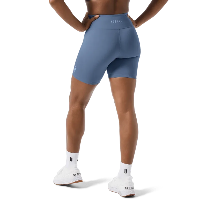 Pantalón corto mate de talle alto U para mujer 6"