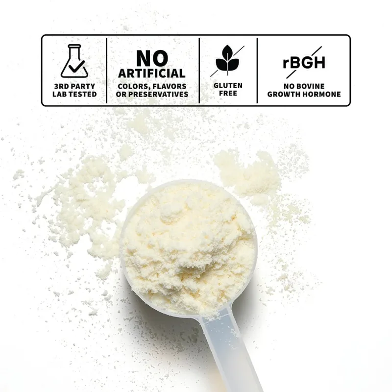 Proteína de suero aislada de vacas alimentadas con pasto