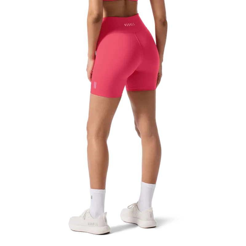 Pantalón corto mate de tiro alto U para mujer 6"