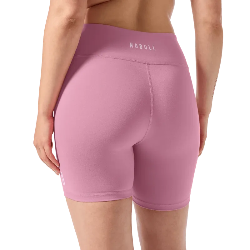 Short mate de tiro alto U para mujer 6"