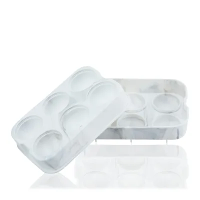 Silikone 2" iskugleform i Marmor
