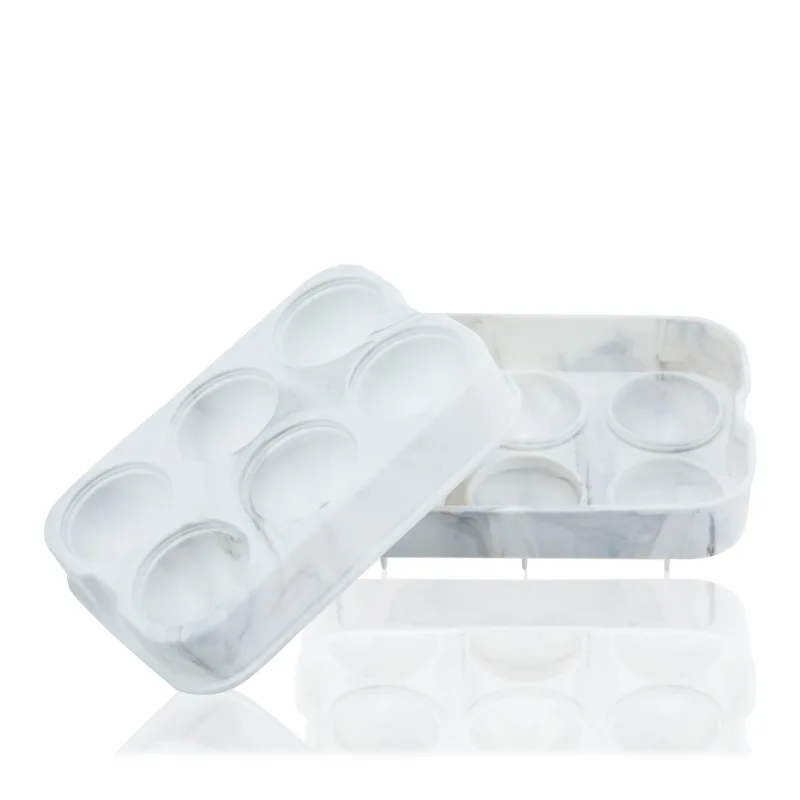 Silikone 2" iskugleform i Marmor