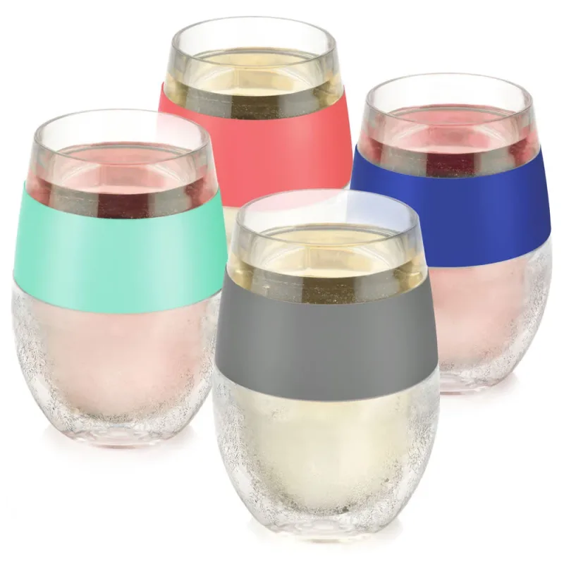 Wine FREEZE™ i flerfarvet, sæt med 4