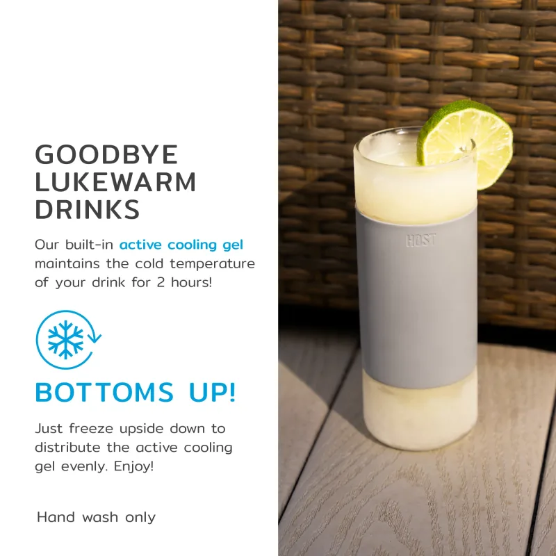 Glass Highball FREEZE™ i grå, sæt med 2