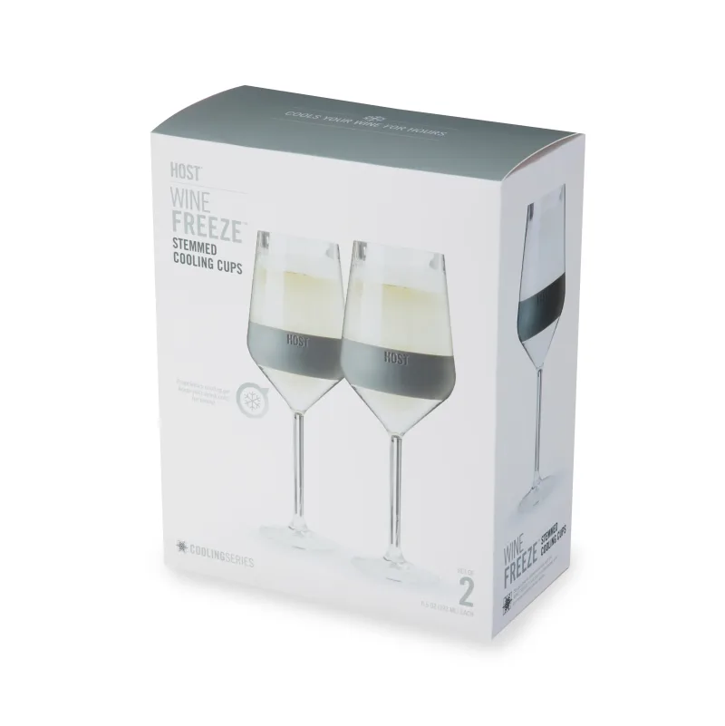Stemmed Wine FREEZE™ in Grau, 2er-Set
