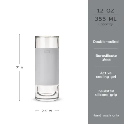 Glass Highball FREEZE™ i grå, sæt med 2