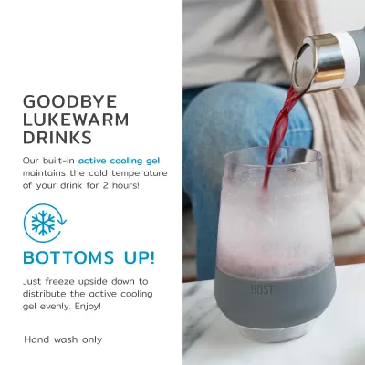 Wine FREEZE™ XL in Grau, 2er-Set