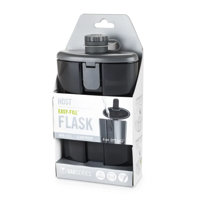 Flask Easy-Fill, gris fumée