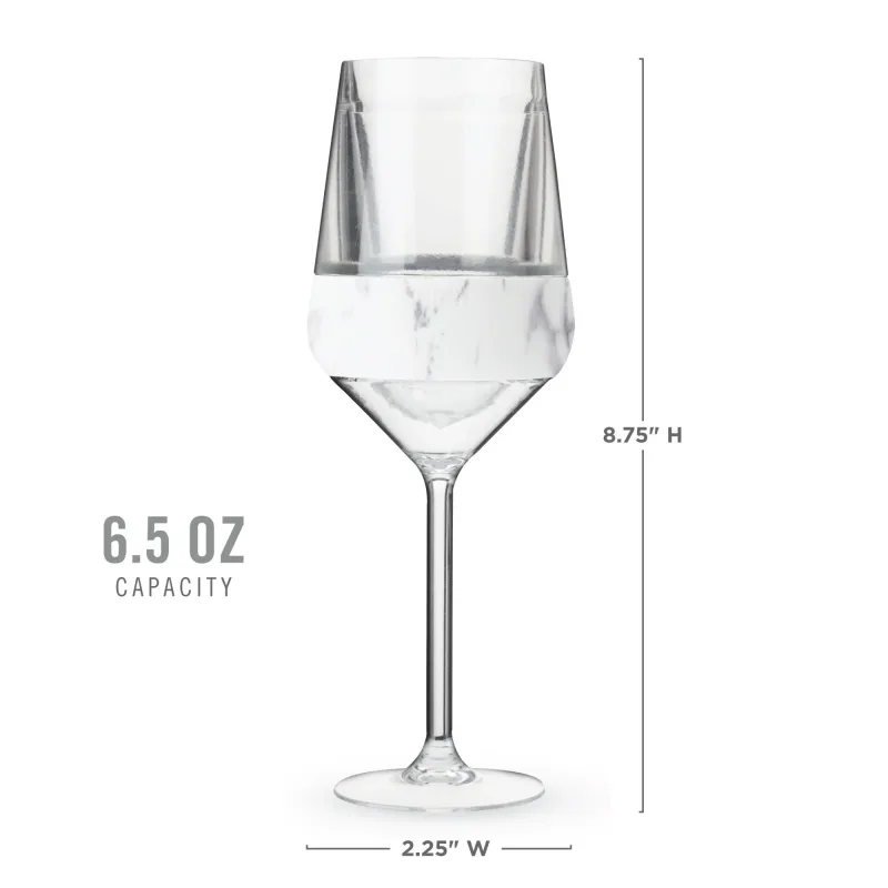 Stemmed Wine FREEZE™ in marmer, set van 2