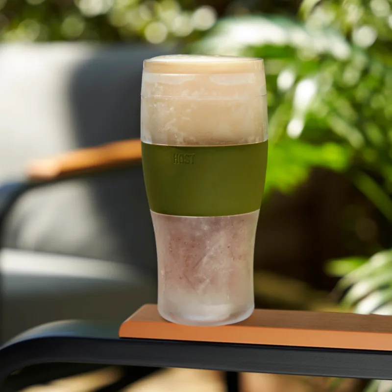 Copa refrigerante Beer FREEZE en oliva, set de 2