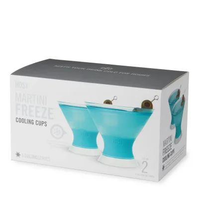 Martini FREEZE™ in Tinted Aqua, Set of 2