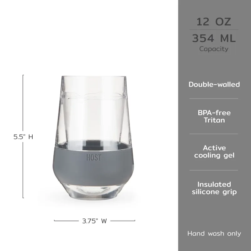 Wine FREEZE™ XL in Grau, 2er-Set