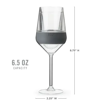 Stemmed Wine FREEZE™ in Grau, 2er-Set