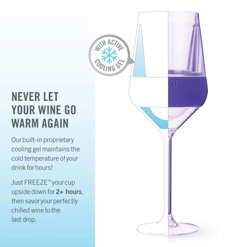 Stemmed Wine FREEZE™ 틴티드 멀티컬러, 4개 세트