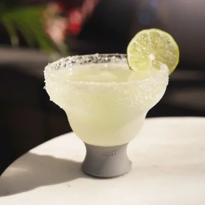 Glass Margarita FREEZE™ in Gray, Set of 2