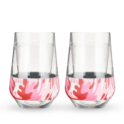 Wine FREEZE™ XL in Pink Camo, 2er-Set