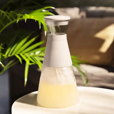 Glass FREEZE™ 帶蓋玻璃水瓶（灰色）