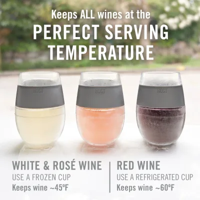 Wine FREEZE™ en Marble, set de 2