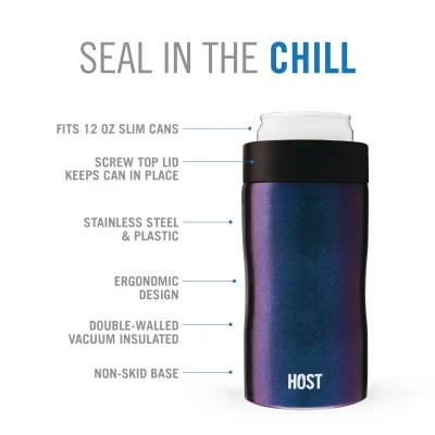 Stay-Chill Slim-Dosenkühler in Galaxy Black