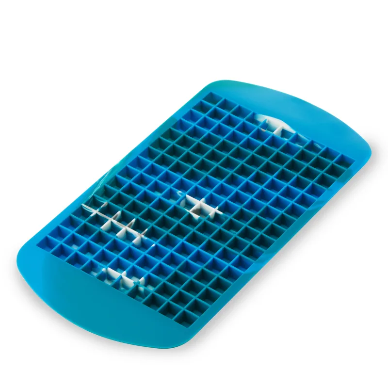 Mini Ice Cube Tray in Blue Marble