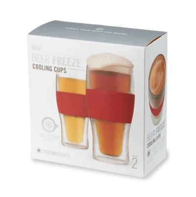 Crimson Red Beer FREEZE -jäähdytysmuki, 2 kpl