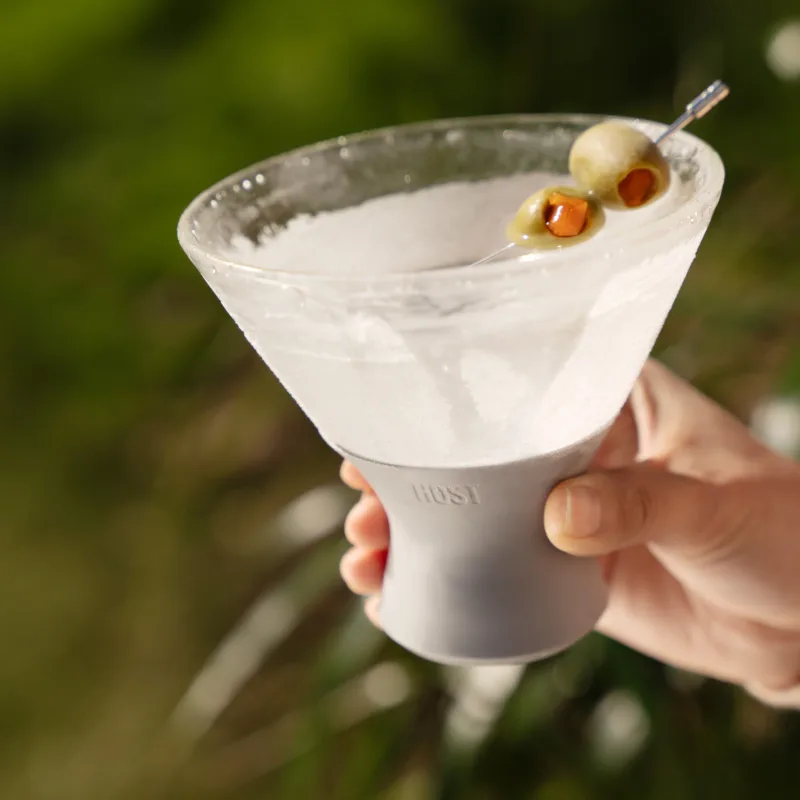 Verre à martini FREEZE™ en Gris, lot de 2