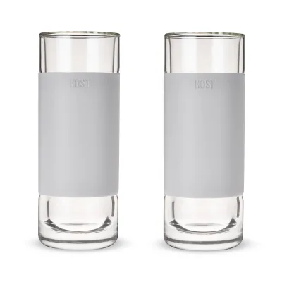 Glass Highball FREEZE™ i grå, sæt med 2