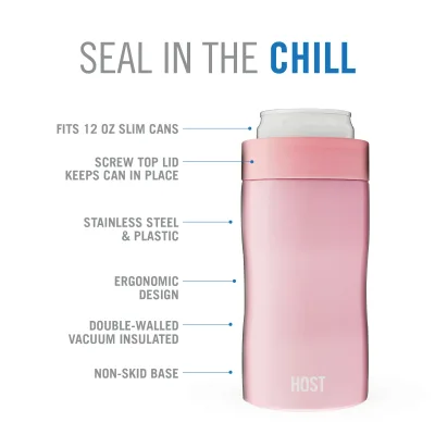 Refroidisseur de canette slim Stay-Chill pivoine