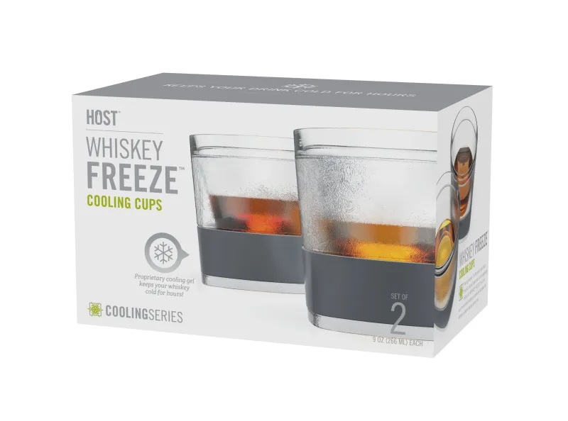 Whiskey FREEZE™ i grå, 2-pack