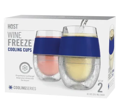 Wine FREEZE™ in Blu, set da 2