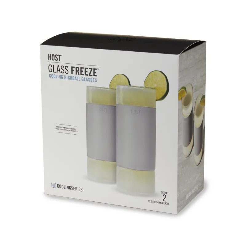 Glass Highball FREEZE™ i grå, sæt med 2