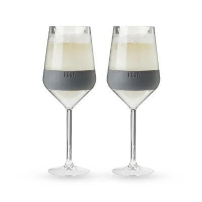 Stemmed Wine FREEZE™ in Grau, 2er-Set