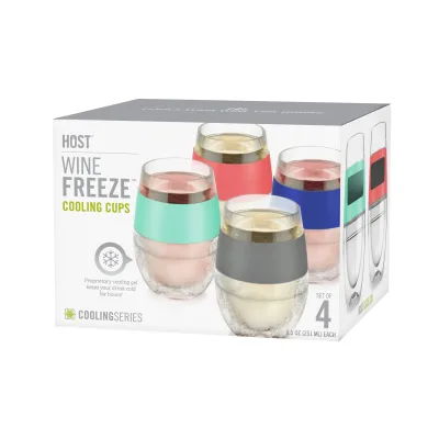 Wine FREEZE™ multicolore, lot de 4