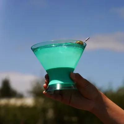 Martini FREEZE™ in Tinted Aqua, Set of 2