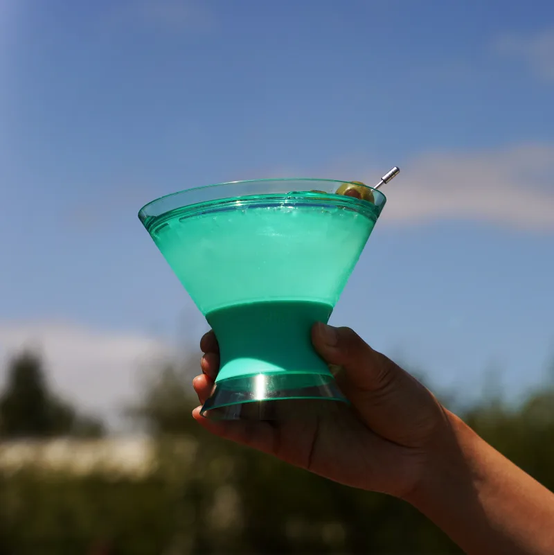 Martini FREEZE™ in Tinted Aqua, Set of 2