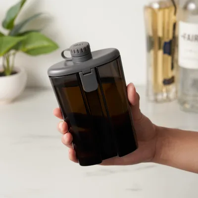 Flask Easy-Fill, gris fumée
