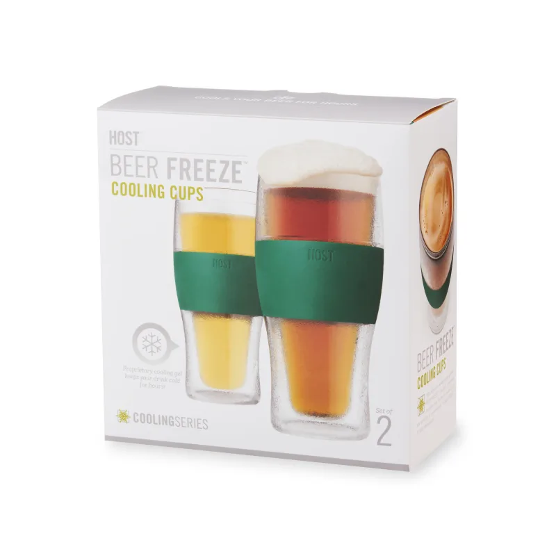 Beer FREEZE™ en verde, set de 2