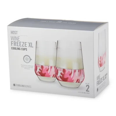 Wine FREEZE™ XL in Pink Camo, 2er-Set