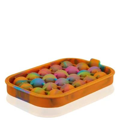 Silikon-Eiskugelform 1" in Colored Marble