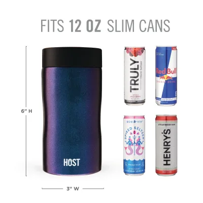 Stay-Chill Slim-Dosenkühler in Galaxy Black