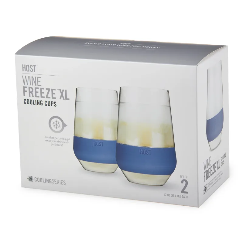 Wine FREEZE™ XL i skifferblå, 2-pack